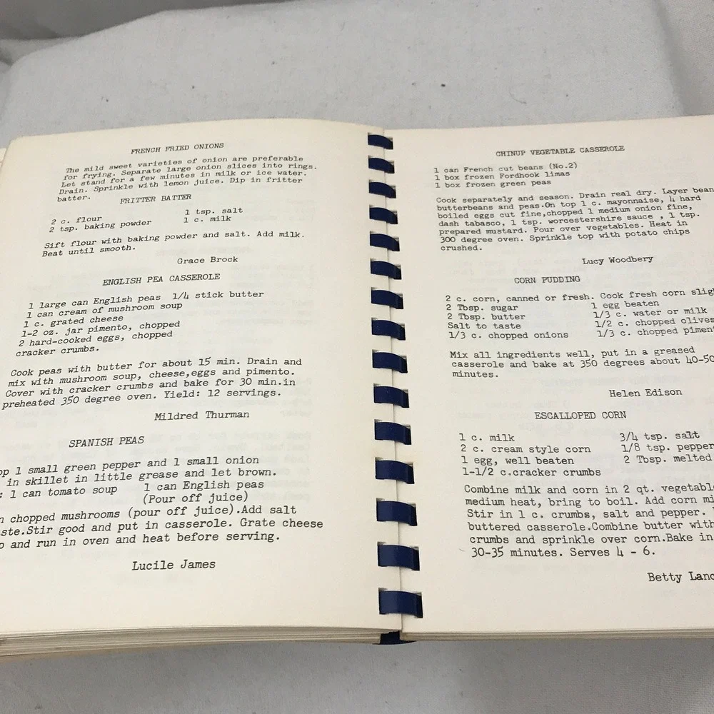 Paty Class Cook Book, Ladies Christian‎ Club Recipes, Homemade Quality